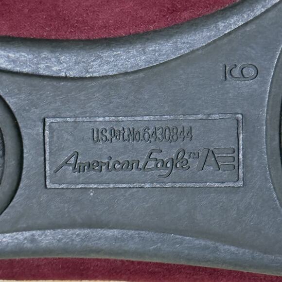AE American Eagle Womens Shoes Port Red Wine Ballet Flats Size 9 Pleated Detail - Picture 9 of 12